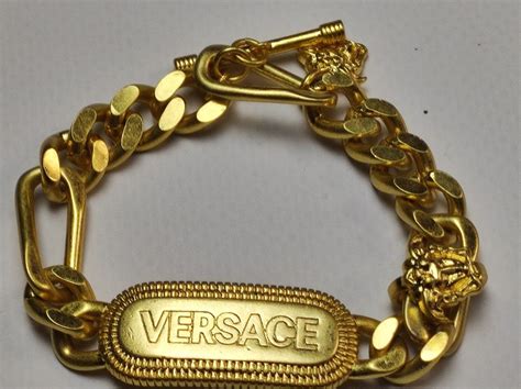 versace bracelet stainless steel|versace gold bracelet.